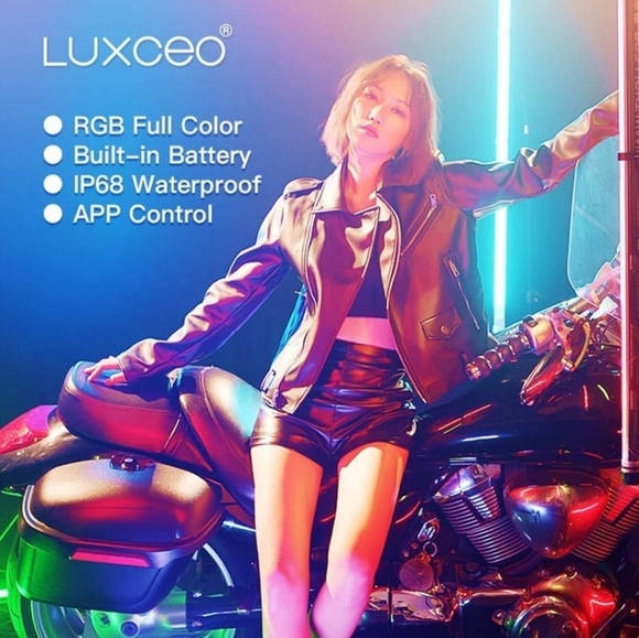 LUXCEO P120 RGB Handheld Waterproof Photography Light Wand, APP Control 1350 - Picture 3 of 14